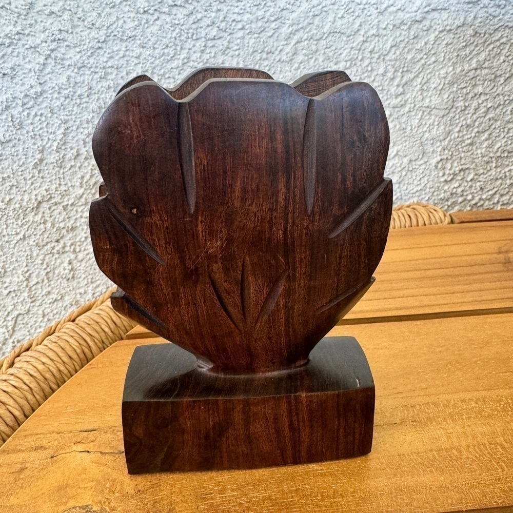 Iron wood napkin letter holder‎